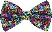 [Neptniopllab] Mix Color Bow Tie for Men Shiny Sequin Bow Tie Sparkling Pre-Tied Bowtie Glitter Christmas Birthday Party Fancy Dress, Mix Color