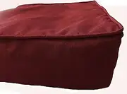 Box Cushion Cover- Square Patio Seat Chair Indoor Cushion Cover Polyester Wine 28" Length x 28" Breadth x 5" Thick (71cm x 71 cm x 12cm)