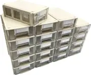Stackable Storage Drawers Set of 20, Plastic Drawers Organizer for Small Parts S