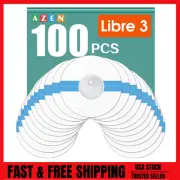 AZEN (100 Pack) Freestyle Sensor Covers for Libre 3, Waterproof Adhesive Patches