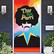 That 70s Party Banner Backdrop Background Photo Booth Props Let’s Boogie 1970s Disco Fever Retro 70's Dance Theme Decor for Diwali Anniversary 70th Disco Birthday Party Favors Supplies Decorations