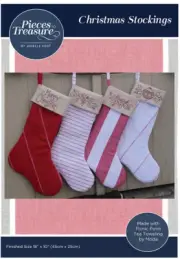 Christmas Stitchery Stockings Pattern by Jenelle Kent for Pieces to Treasure