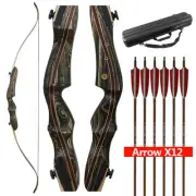 DSK Warrior Wooden Takedown Recurve Bow 62 Inch AMO 30-60lb