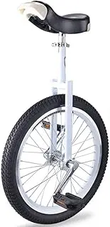qwmvhfg， 20/18/16 Inch Unicycle, Adjustable Seat, Anti-Skid Tires, with Sturdy Storage Stand Balance Cycling Exercise Fitness for Adult