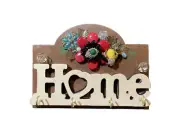 Vtg Jewelry Art Key Rack