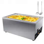 VEVOR Commercial Food Warmer 24Qt Food Warmer 86-185F Commercial Food Warmer 1200W for buffet tables, concession stands, and backyard BBQs