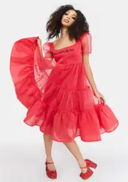 [Dolls Kill x Wizard of Oz] Click Your Heels Midi Dress