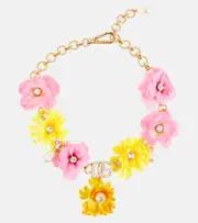 [Dolce & Gabbana] Dolce & Gabbana Portofino embellished necklace One Size gold