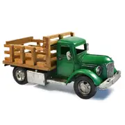 Auto Petit Farm Truck Metal Decorative Retro Home Décor Ornament 37x17cm Green