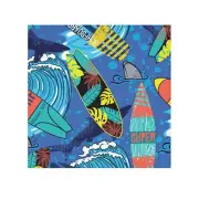 Surf-Inspired Face Towel - Vibrant Beach Design for Summer Fun