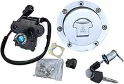 Ignition Key Switches for CBR250 CBR400 CBR900RR CBR919RR CBR600 F2 F3 RVF400 VFR400 NSR250 Motorcycle Ignition Switch Lock Fuel Gas Cap W/Key Set Ignition Barrel Key Switch