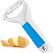 Li&Zhao Vegetable Peelers - Potato Peelers Fruit Peeler Veggie Peeler Carrot Peeler Apple Peeler Garlic Peeler for Kitchen Julienne Peeler, Dishwasher Safe(Blue)