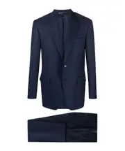 single-breasted wool suit IT52,IT50,IT56,IT54 Black