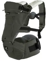 Abiie HUGGS 3-in-1 Baby Carrier W/ Hip Seat Front Facing Hip Hugger 3 Mos-Toddle