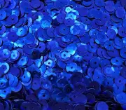 3,000 pcs Metallic Blue 6mm 1/4" Round Cup Bulk Loose Sequins Sewing Crafts