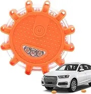 LED Warning Flash Light - Safety Warning Roadside Light,Vehicles Flashing Beacon Waterproof with Hook 9 Lighting Modes Light for Caravan, Minivan
