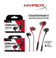 HyperX Cloud Earbuds II Wired Gaming Earphone Black or Red
