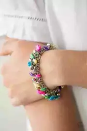 Paparazzi PLENTIFUL PEBBLES multi bracelet