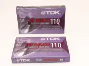 2 New TDK CD Power High Bias 110 Cassette Tape NIP