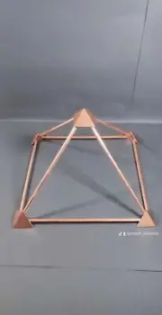52x52 cm Copper Energy Giza Style Pyramid Sacred Cubit Orgone 20.8"*20.8"