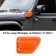 2Pcs Power Charging Socket Panel Decor Cover Trim For Jeep Wrangler JL 4Xe 21+ (for: Jeep)