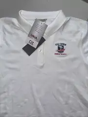 Cutter & Buck Pique Polo 2019 U.S. Open Pebble Beach Women’s XL White