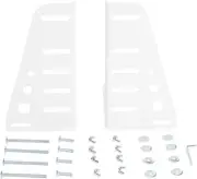 Headboard/Footboard Bracket for Metal Platform Bed, White