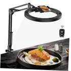 Overhead Camera Mount with Selfie Ring Light and Phone Holder, 10" LED Ring