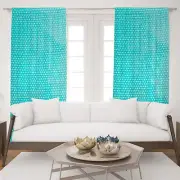 100% Cotton 2 Panel Curtains Light Filtering Bandhej Curtain Drapes for Bedroom