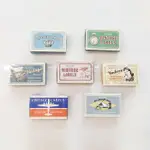 【CHL】陌墨 漫步 小鎮 系列 創意 復古 布紋 紙火柴盒 手帳 裝飾 DIY 貼畫 貼紙 60枚