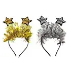 New Year Party Headband 2024 New Year Sequins Makeup Lovely Photo Prop