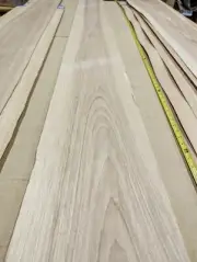 Hickory Pecan wood veneer sheet 10" x 101" raw no backing 1/24" special thick