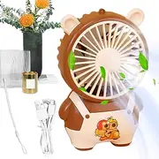 Fbinys Handheld Fan, Portable Desktop Fan, Electric Cooling Tool with USB Interfaces, Low Noise Tool for Outdoor Hiking Picnic Camping School