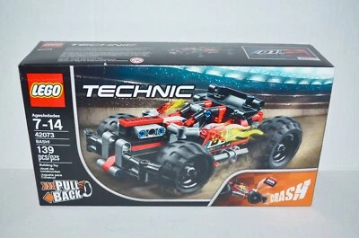 LEGO Technic BASH! (42073) Building Racing Pull Back Motor Vehicle Car Retired ~