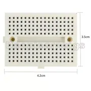 5pcs Mini White Solderless Prototype Breadboard 170 Tie-points for Arduino