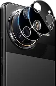 Datree For Xiaomi Poco F7 Ultra Camera Screen Protector for Tempered Glass, Pack of 2 9H Hardness HD Anti-scratch Lens Tempered Glass Film, Bubble-Free Rear Camera Protection Screen Protector, Black