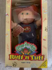 1993 Cabbage Patch Kid Boy Doll Ruff n Tuff 31900 CPK Rough Tough Red Head Boy