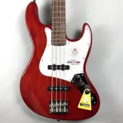 Bacchus WL4 STD RSM SBR (Strawberry Red) Electric Bass Jazz Type Actual Image