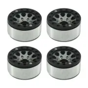 Powerhobby Aluminum 1.55" Beadlock Wheels Grey (4) 1/10 Rock Crawler