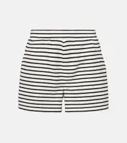 [Veronica Beard] Veronica Beard Brighton striped shorts AU 10 white