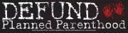 Defund Planned Parenthood Pro-Life Bumper Sticker