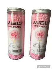 Lot 2 Milby Wax Beads for Hair Removal - 300g Wax Beads Suitable for All Type of