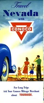 1955 Conoco Road Map: Nevada NOS
