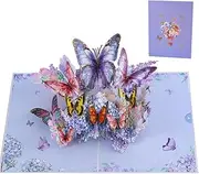 Butterfly Pop Up Cards,Paper Pop Up Birthday Cards Greeting Cards with Blank Card and Envelope, for Valentine's Day,Anniversary, Mothers Day, Thank You Cards, Love Card, All Occasion (Butterflies)