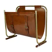 Leatherkart Leather Magazine Stand - Tan