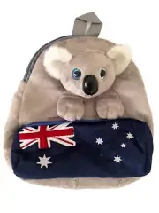 Large Koala Backpack with Australian Flag