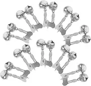 BESPORTBLE 10pcs Fishing Bells for Rods Bait Alarms Drop Feature Stainless Steel Bite Alarm for Sea Rod Casting