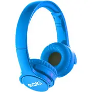 Moki Brites Wireless On-Ear Headphones - Blue Flexible & Lightweight Design - Bluetooth - Up to 15 Hours Battery Life [ACC-HPBRIB]