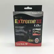 Retail SanDisk 1 GB Extreme III CompactFlash Card (SDCFX3-1024-901)