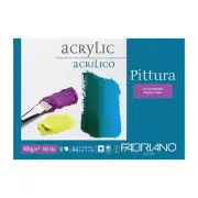 Fabriano Pittura Acrylic Painting Pad A4 Cold Pressed 400gsm Cellulose 10 Sheets
